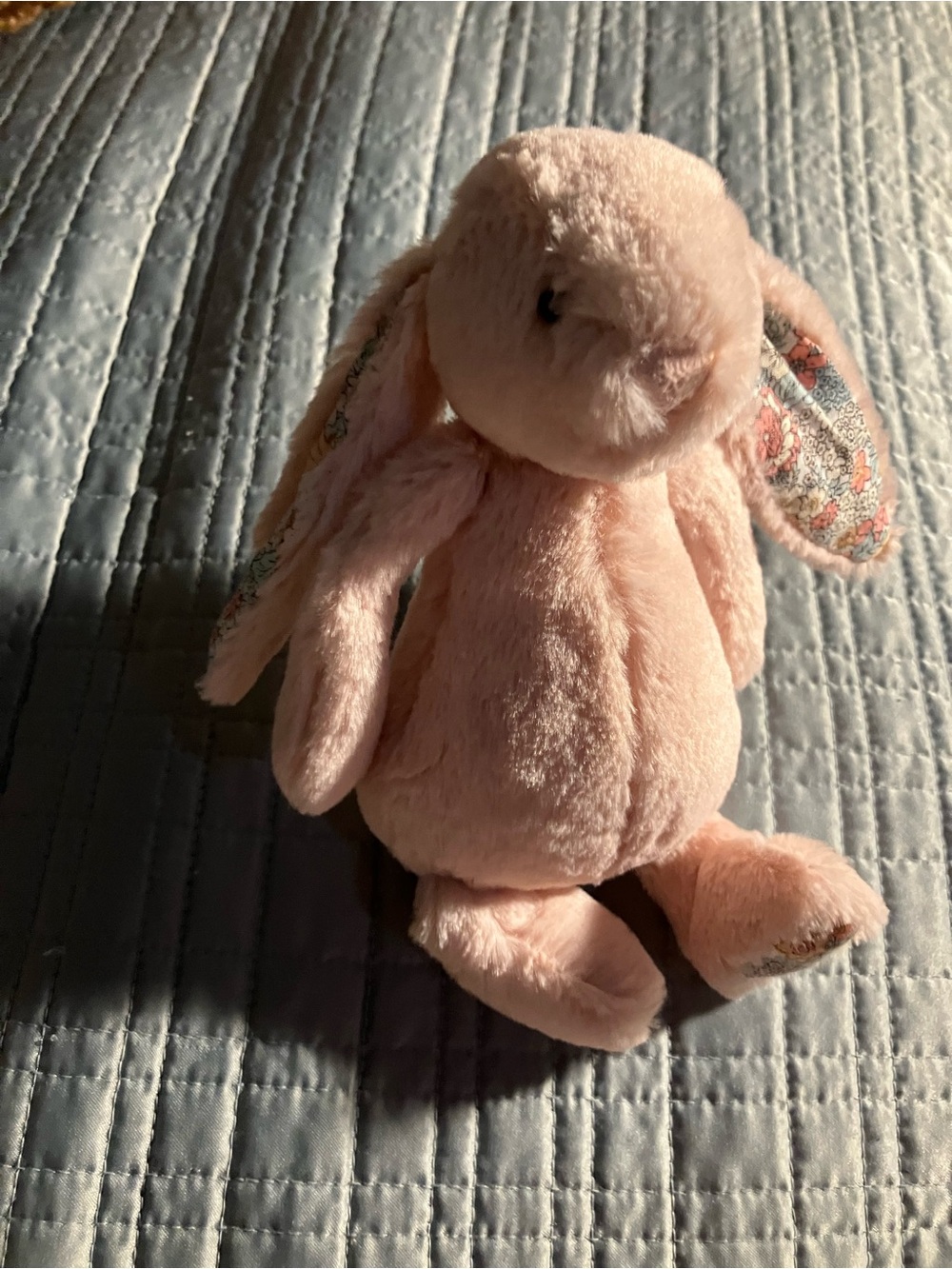 Jellycat Blossom Tulip Heart Bunny Plush Pink Floral Ears Feet - Picture 2 of 8